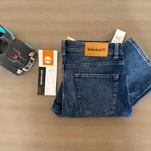 Timberland Men's Dark Blue Straight Jeans